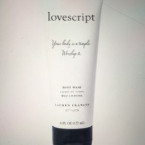 Lovescript wild lavender body wash Lauren Frances